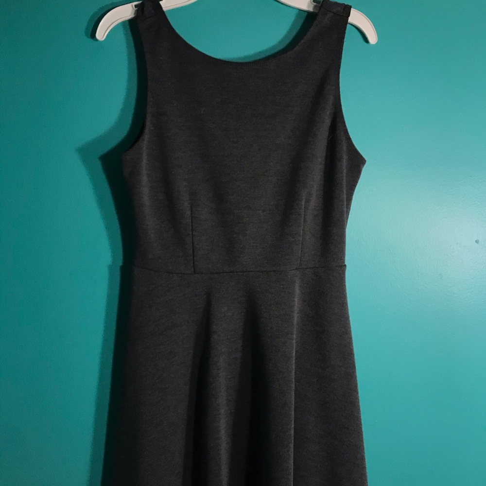 Gray Skater Dress